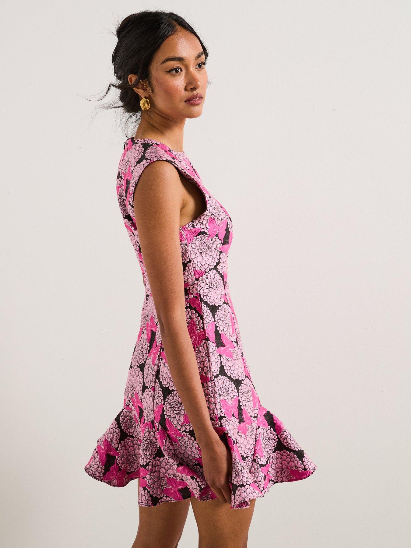 Image 6 of 6 of Elliatt Aimee A-Line Mini Dress - Pink