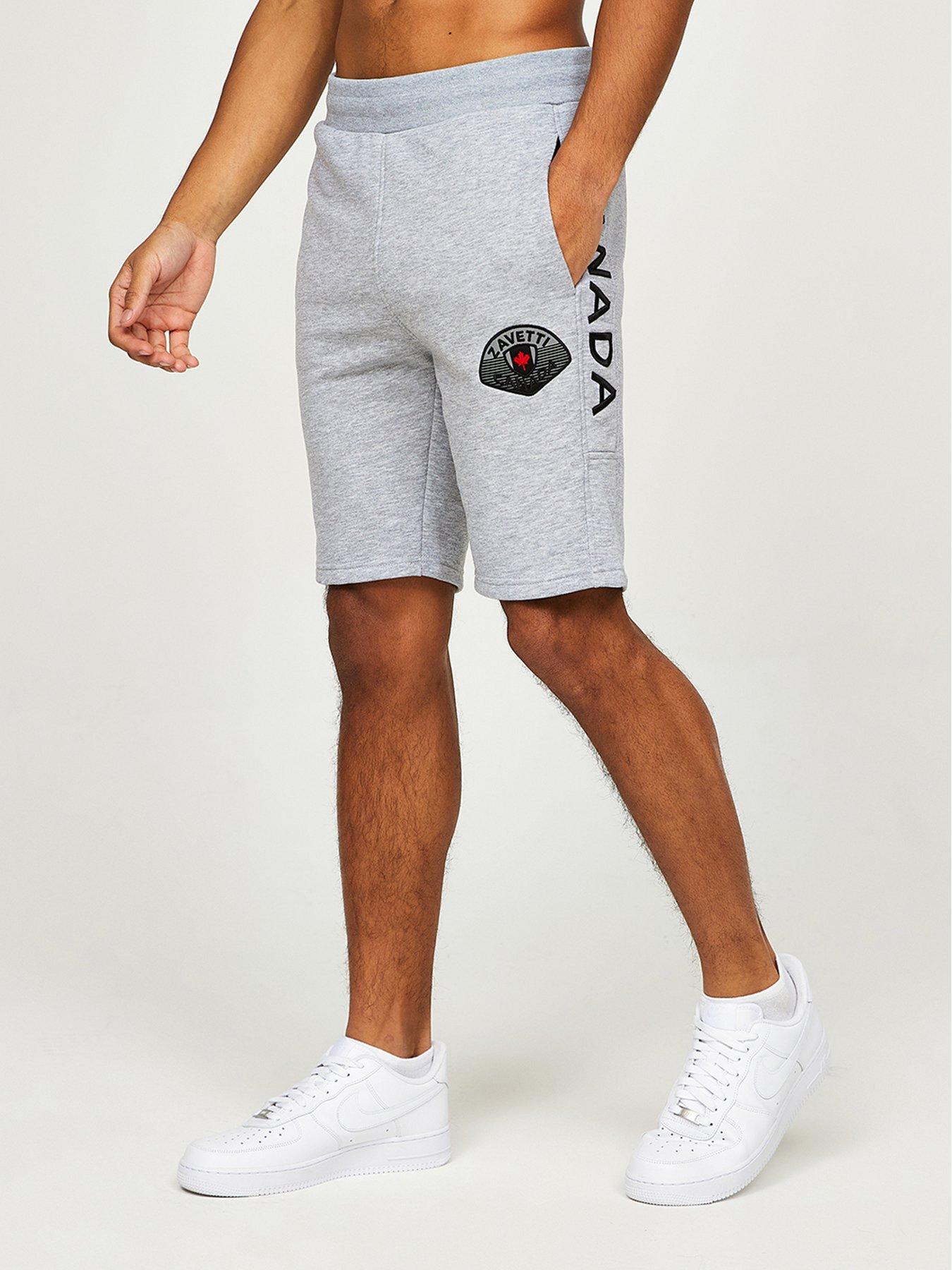 zavetti-canada-botticini-reflective-sweat-shorts-grey
