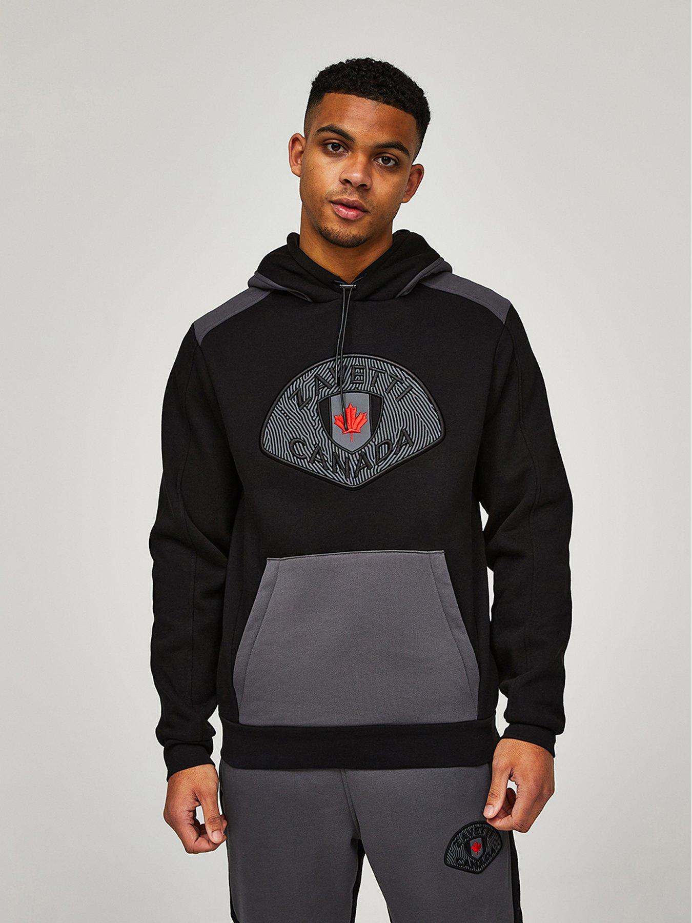 zavetti-canada-boncini-two-tone-overhead-hoodie-black