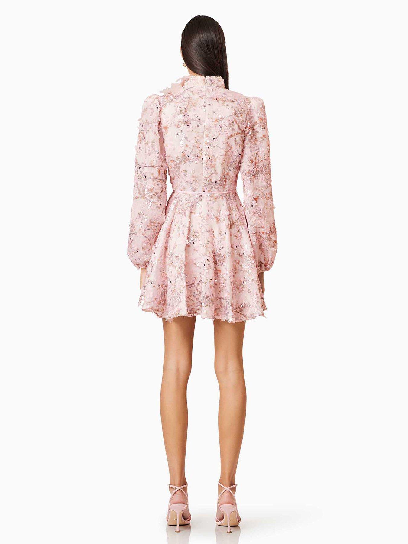 stillFront image of elliatt-regina-longsleeve-dress