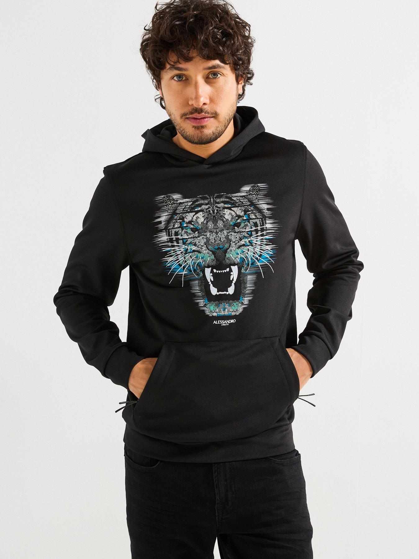 undefined Growler Dot Overhead Hoodie - Black
