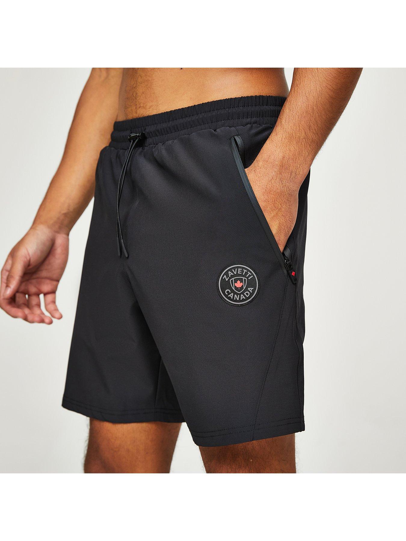  image of zavetti-canada-vellatori-woven-shorts-black