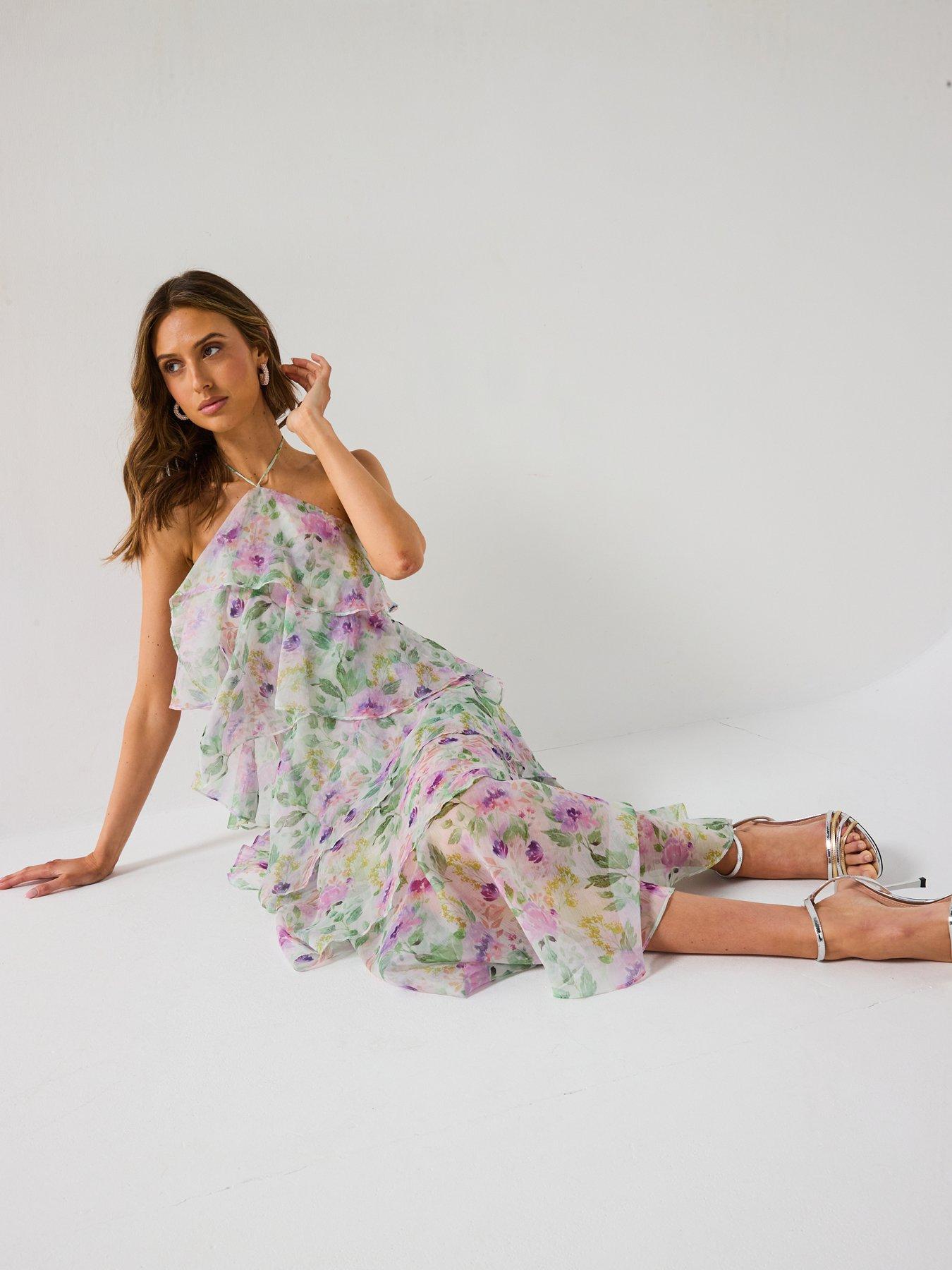 elan halter dress Elan Halter Ring Maxi Dress main image 1