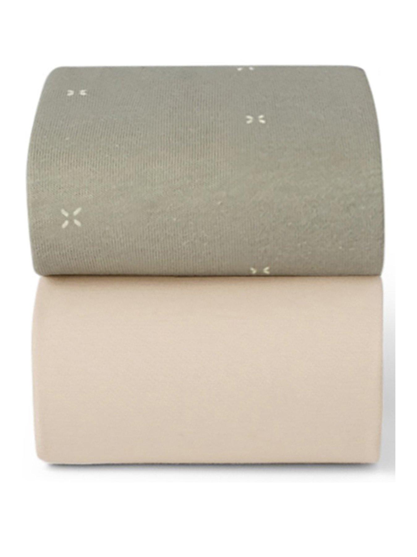  image of snuz-snuumlz-twin-pack-cot-bed-sheets-sagecross