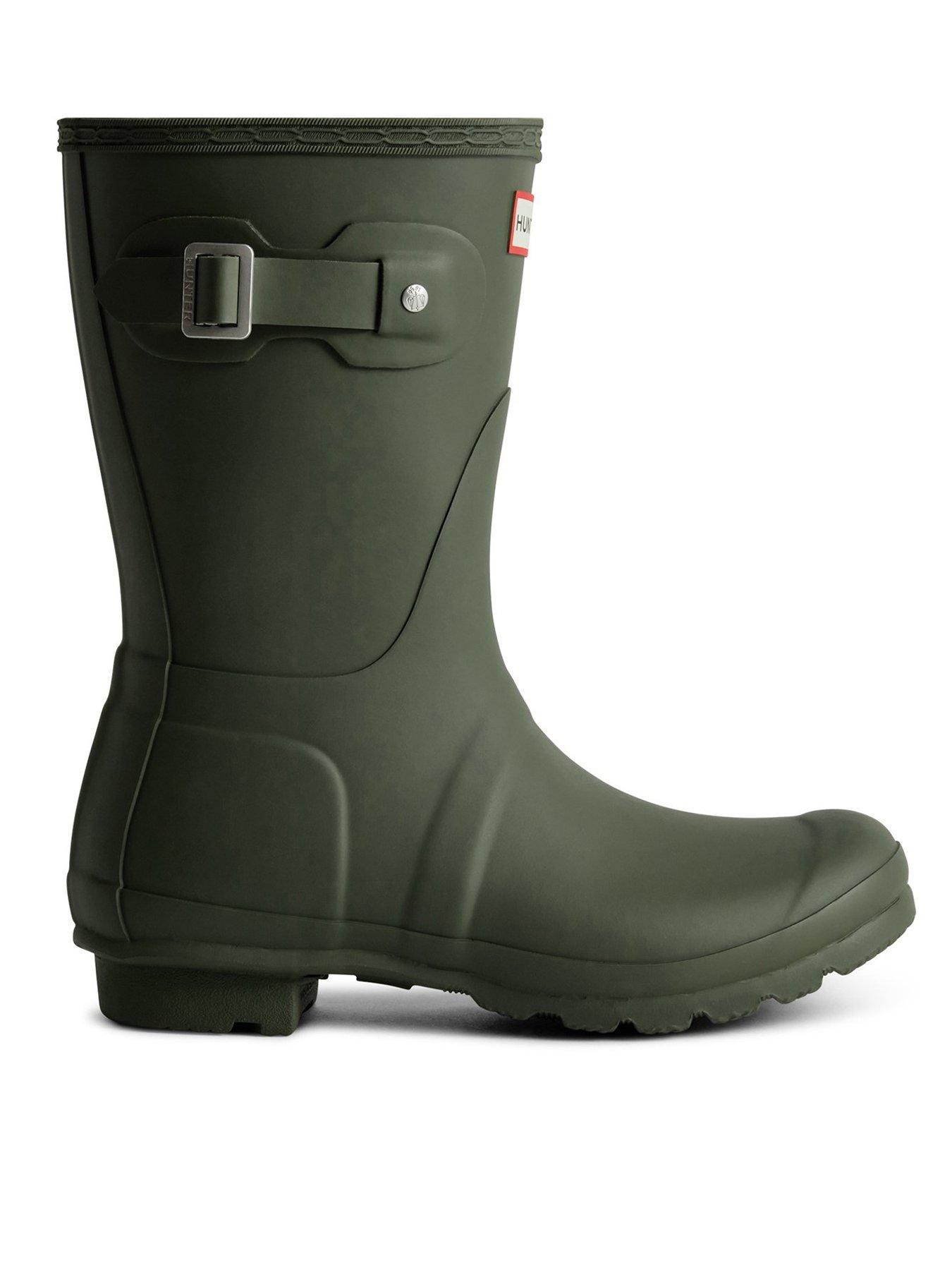 hunter-original-short-wellington-boot-olive