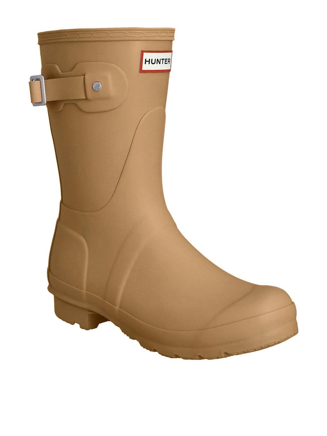 Hunter Original Short Wellington Boot - Beige