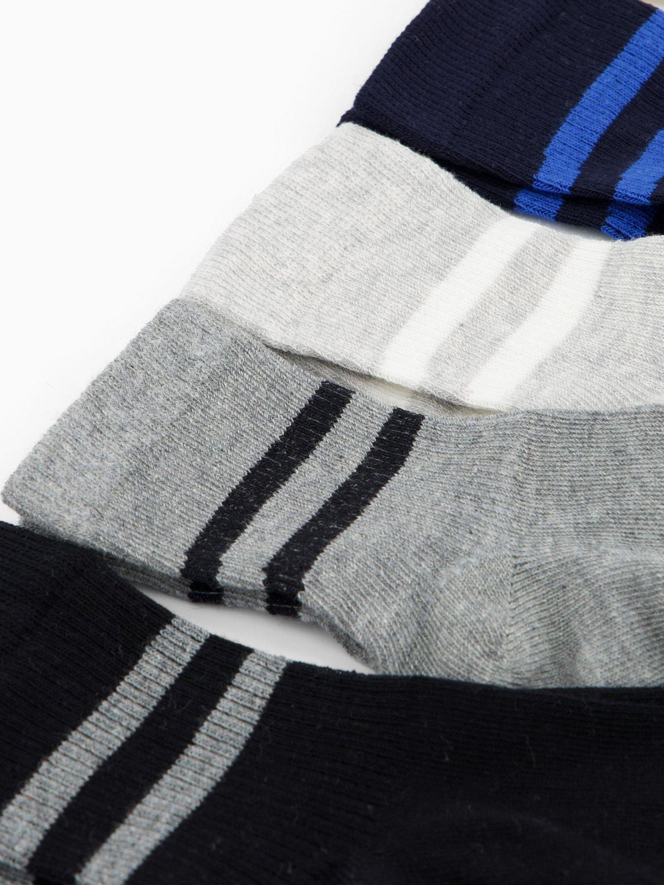  image of the-very-collection-boys-varsity-5-pack-socks-multi