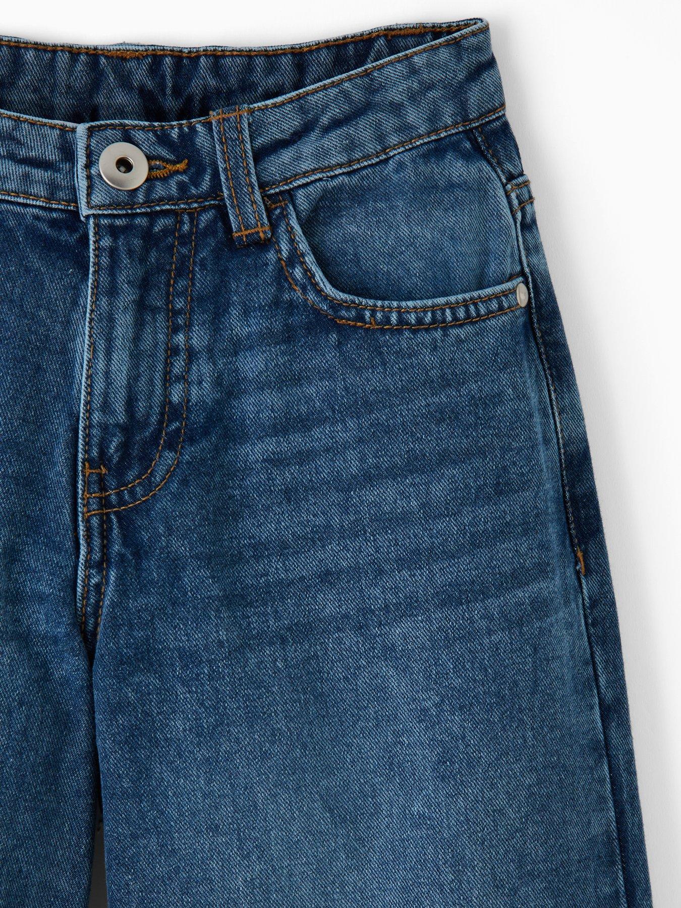  image of the-very-collection-girls-wide-leg-jeans-light-wash