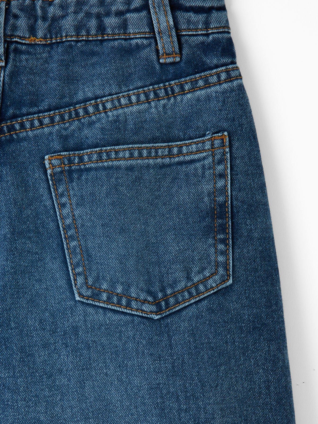  image of the-very-collection-girls-wide-leg-jeans-light-wash