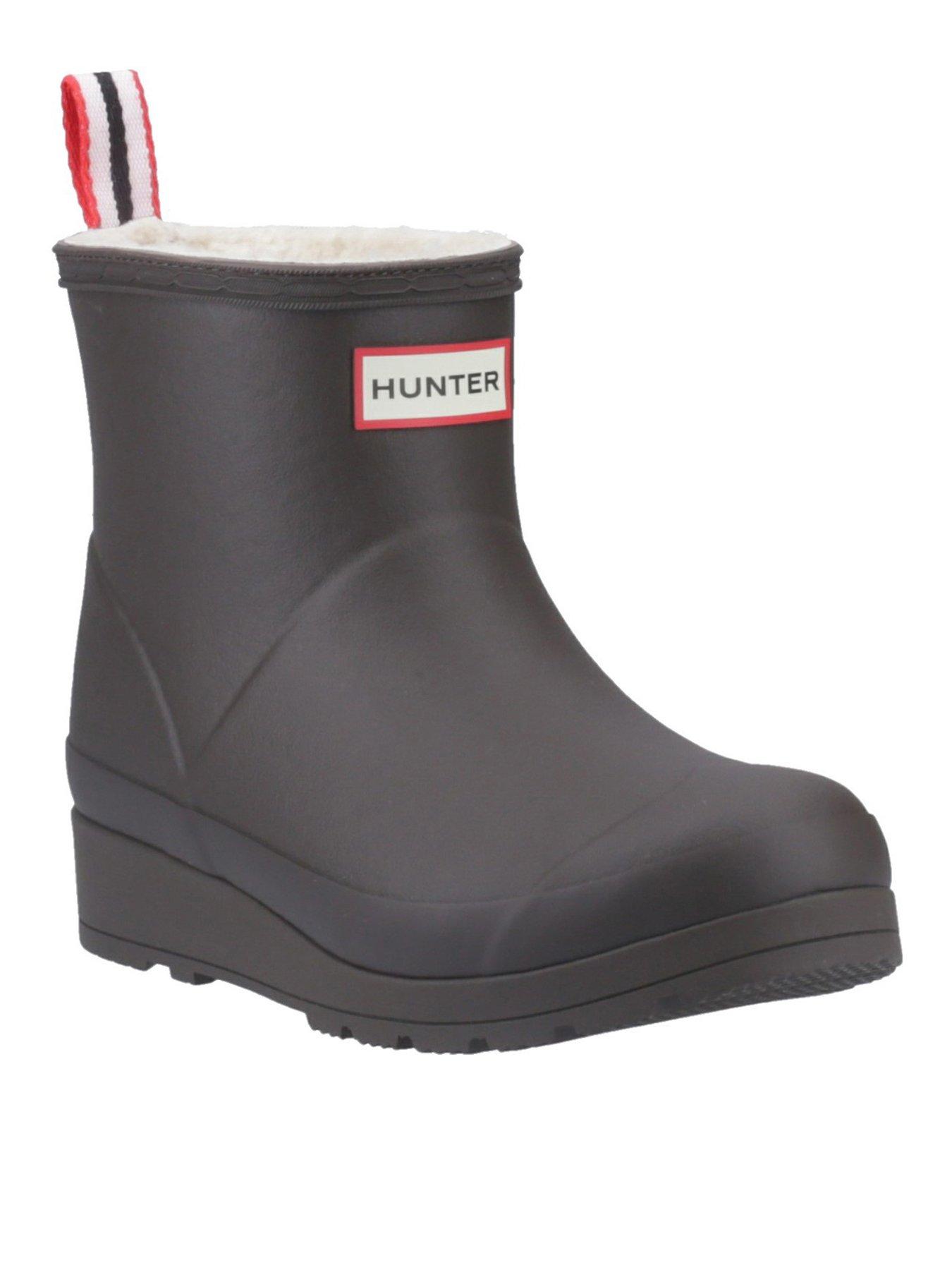  image of hunter-womens-play-insulated-short-boot-grey