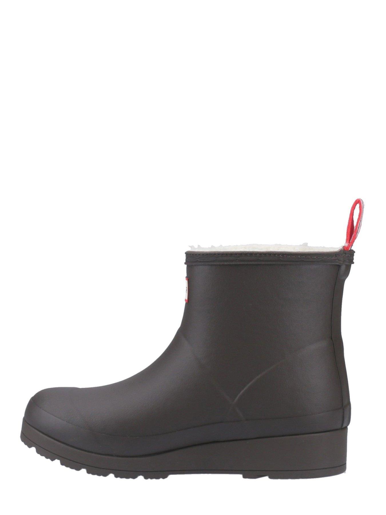  image of hunter-womens-play-insulated-short-boot-grey
