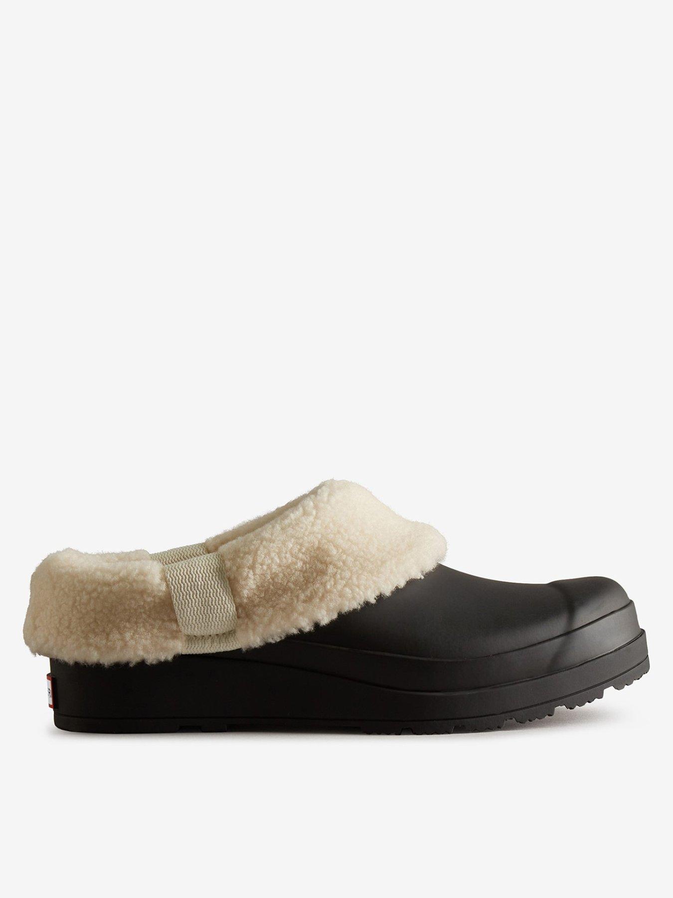 hunter-womens-play-insulated-clog-black