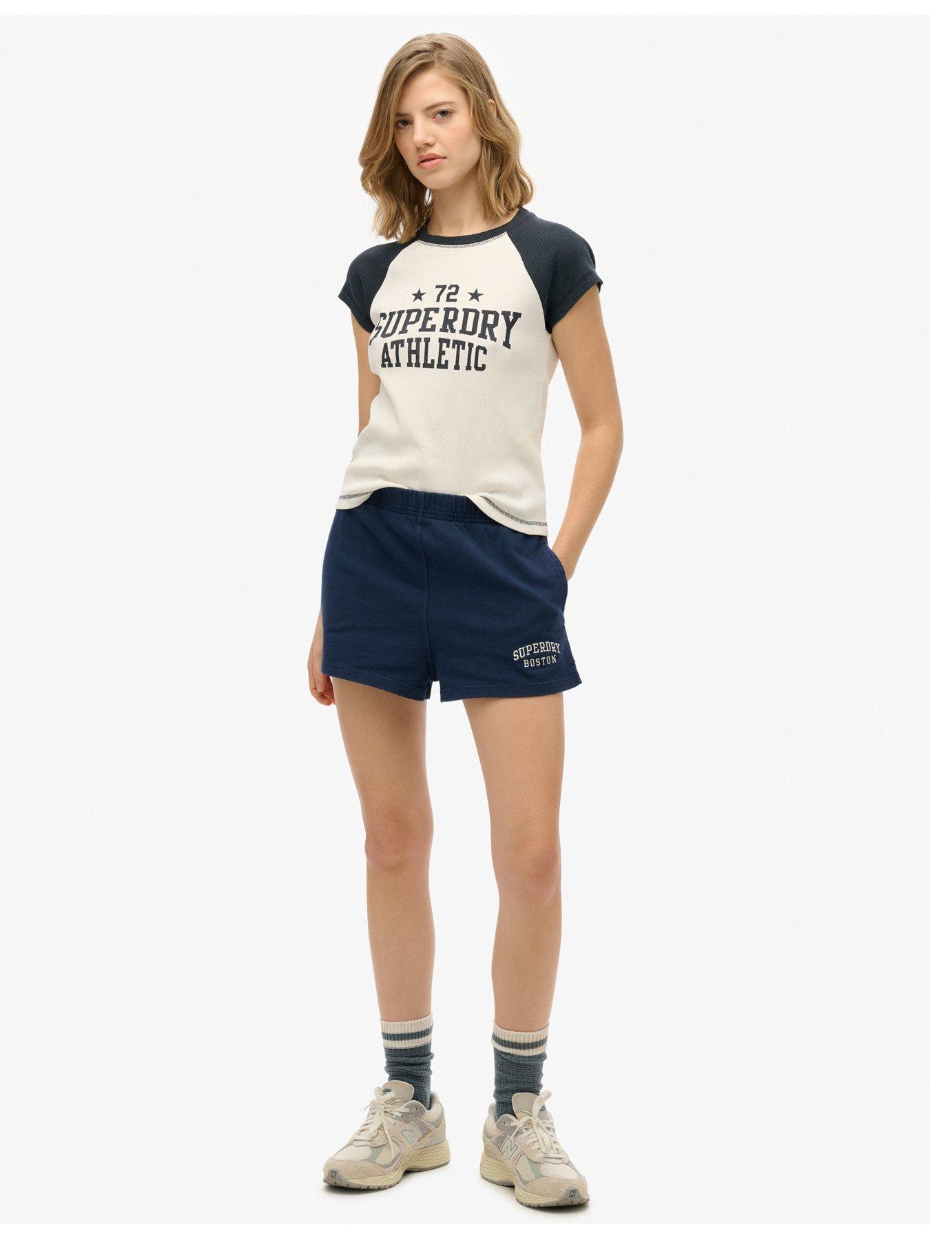  image of superdry-athletic-essentials-raglan-cap-sleeve-t-shirt-white