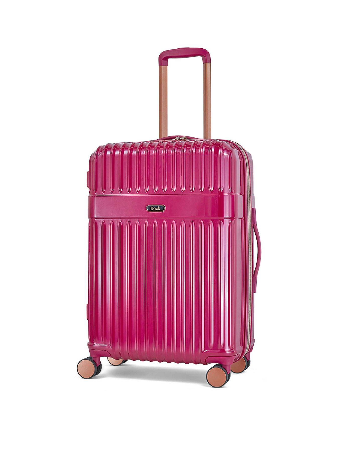  image of rock-luggage-selene-pink-medium-case