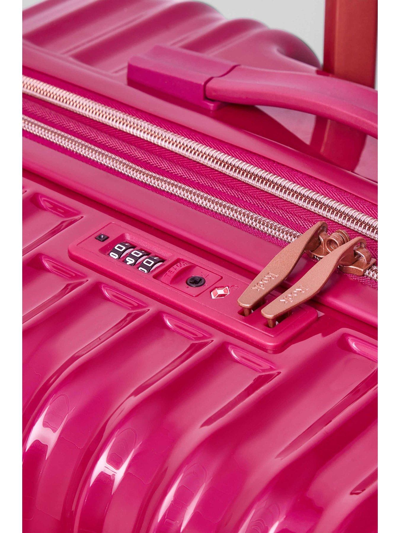  image of rock-luggage-selene-pink-medium-case