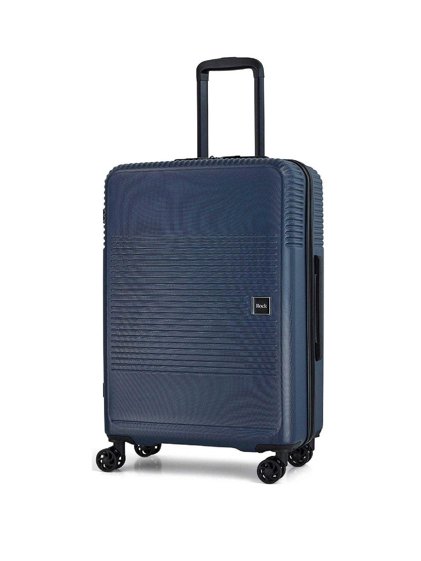 Image 1 of 4 of Rock Luggage Lincoln Navy Medium Suitcase