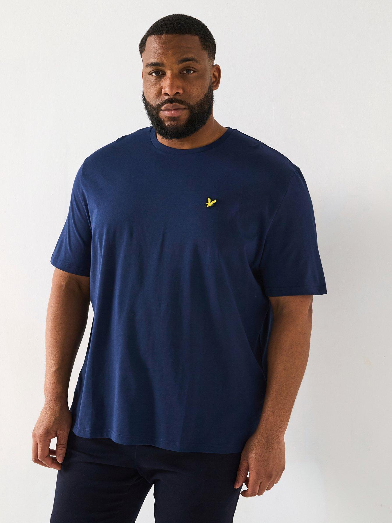 lyle-scott-lyle-amp-scott-big-amp-tall-plain-t-shirt--navy