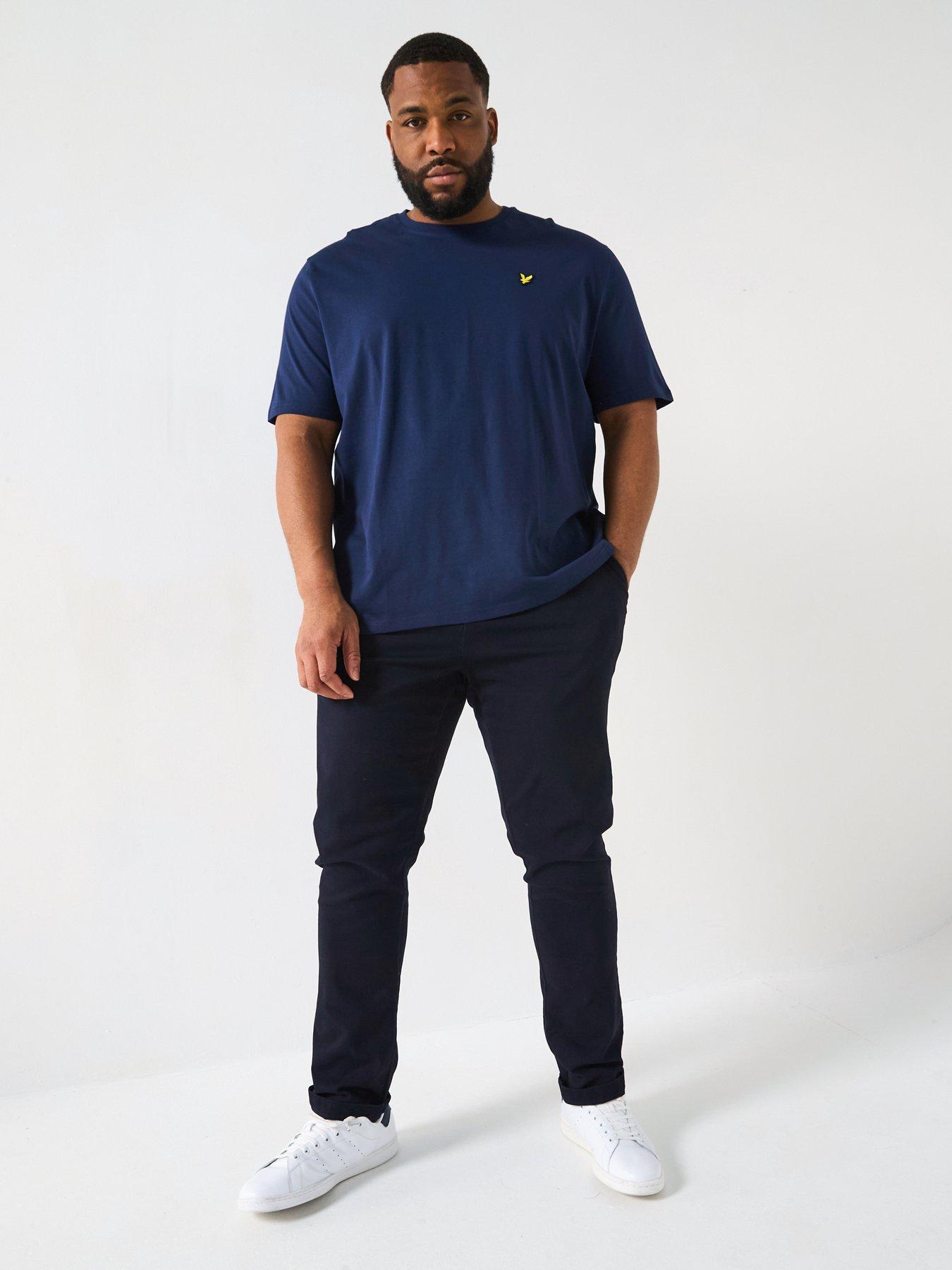 Image 3 of 4 of Lyle & Scott Big Tall Plain T-Shirt - Navy