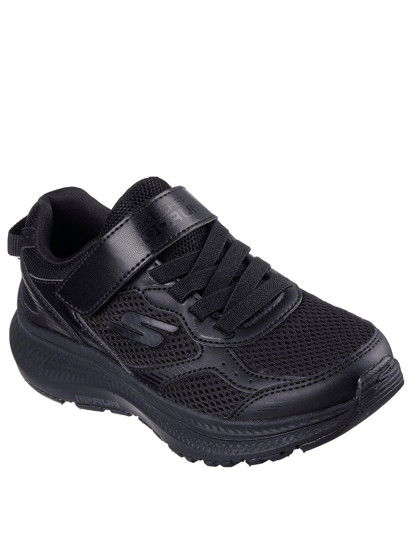 Image 2 of 5 of Skechers Gore &amp; Strap Sneaker with Overlays and Metallic Details - Black