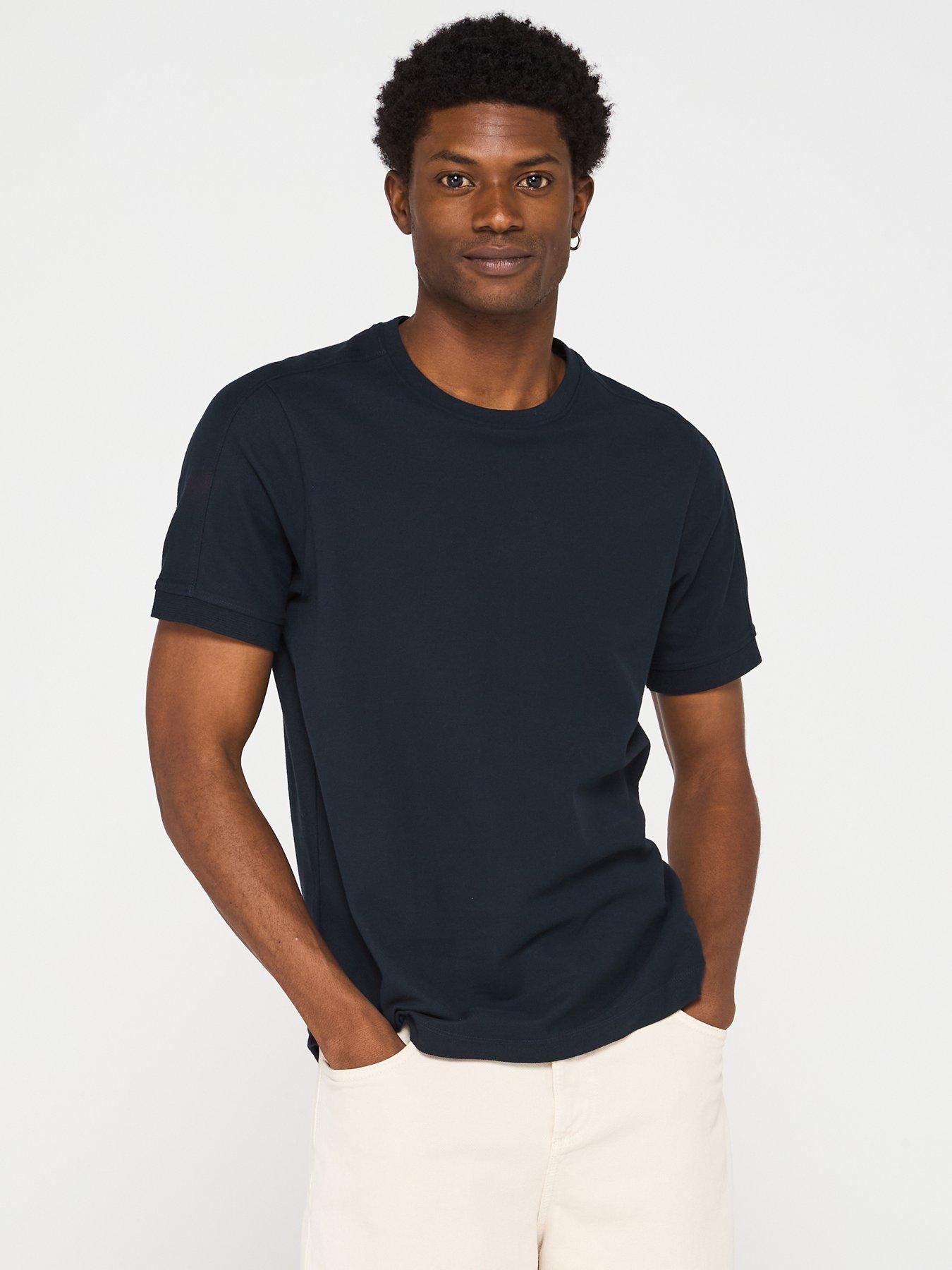 lyle-scott-panelled-t-shirt-navy
