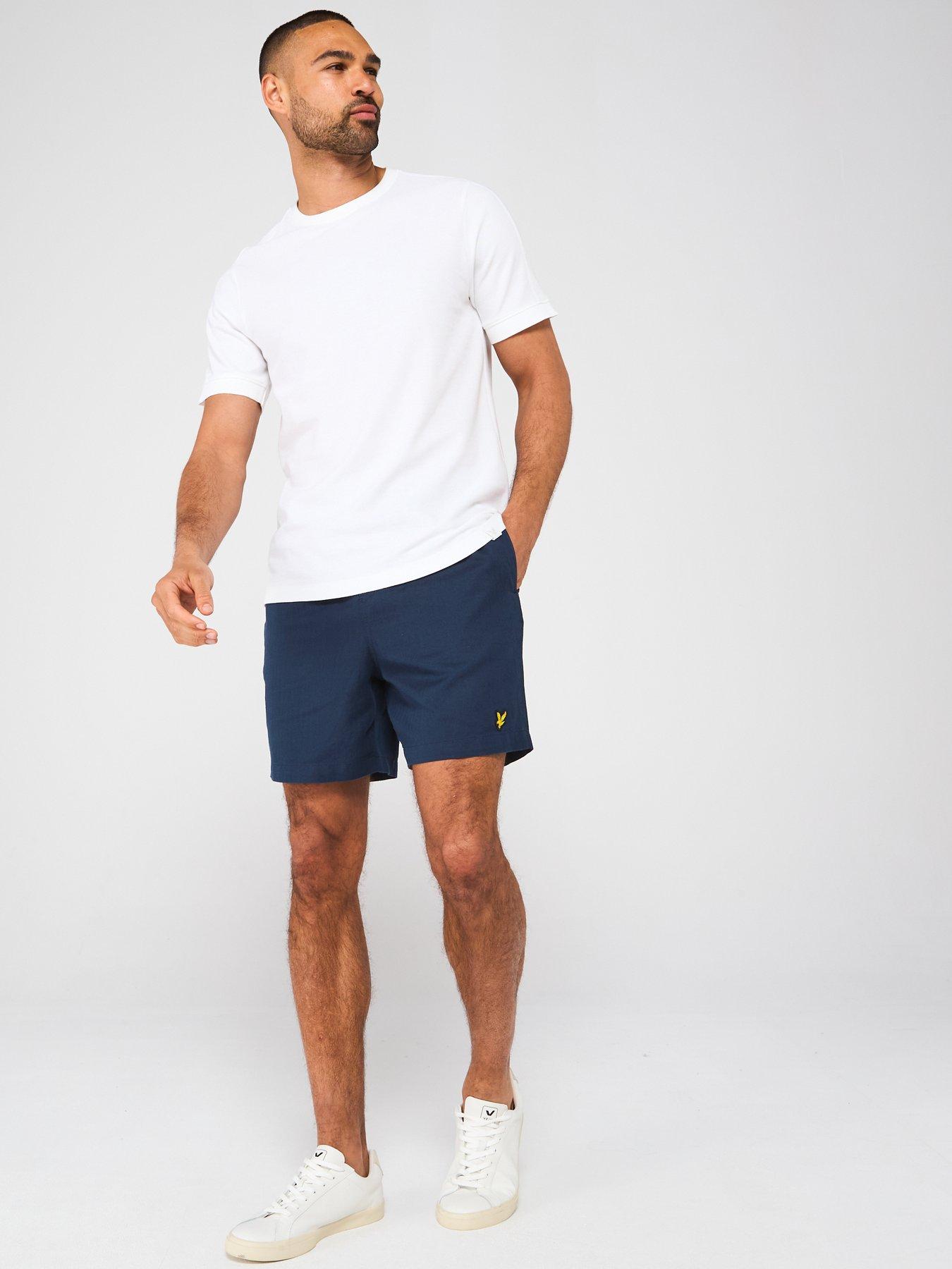  image of lyle-scott-panelled-t-shirt-white