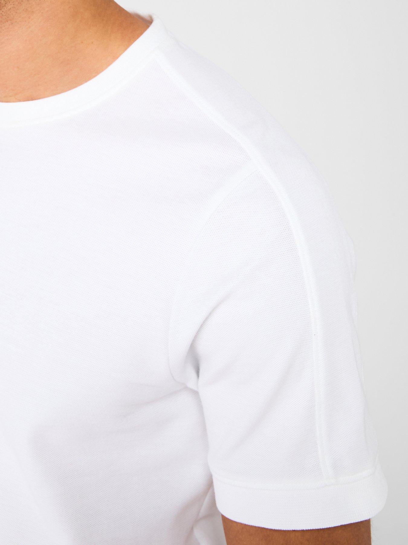  image of lyle-scott-panelled-t-shirt-white