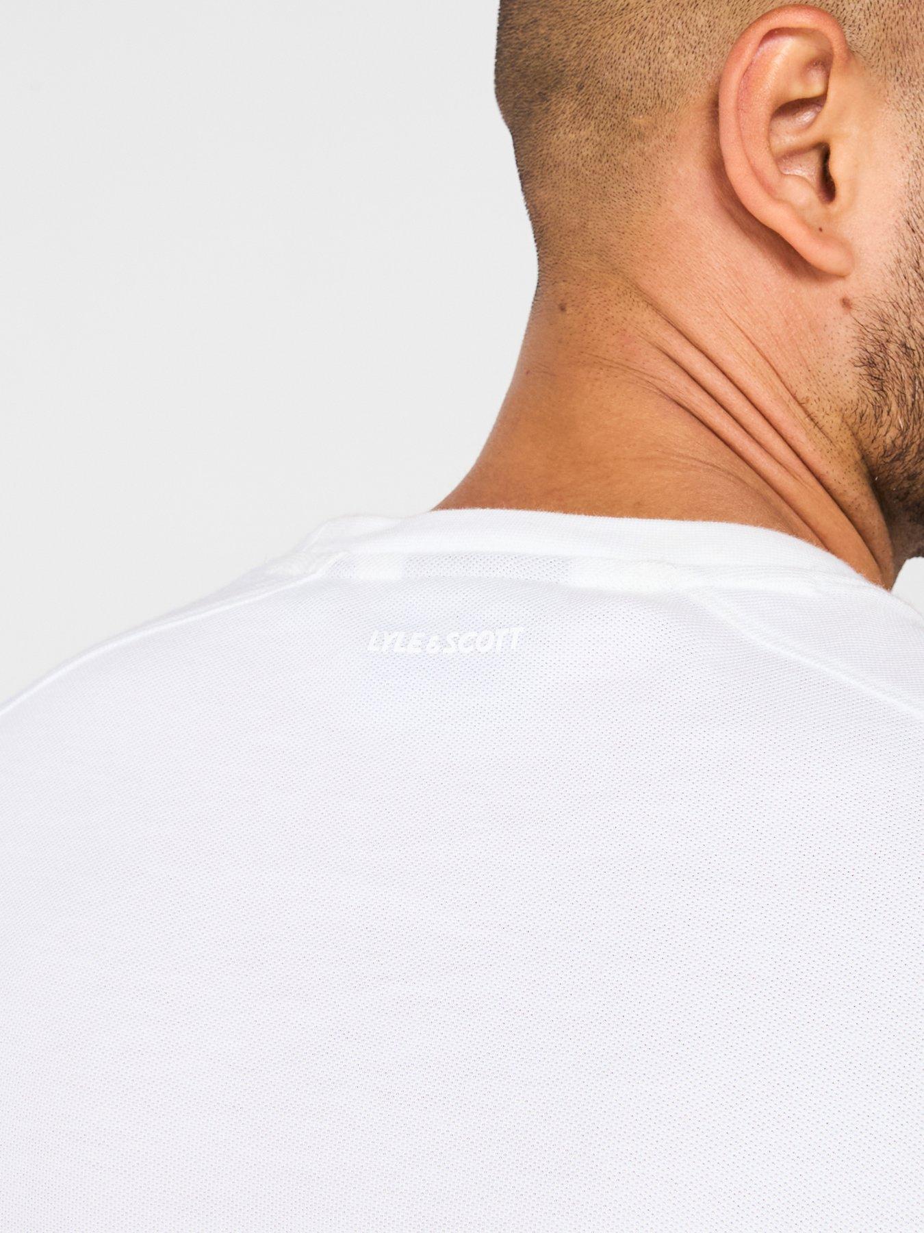  image of lyle-scott-panelled-t-shirt-white