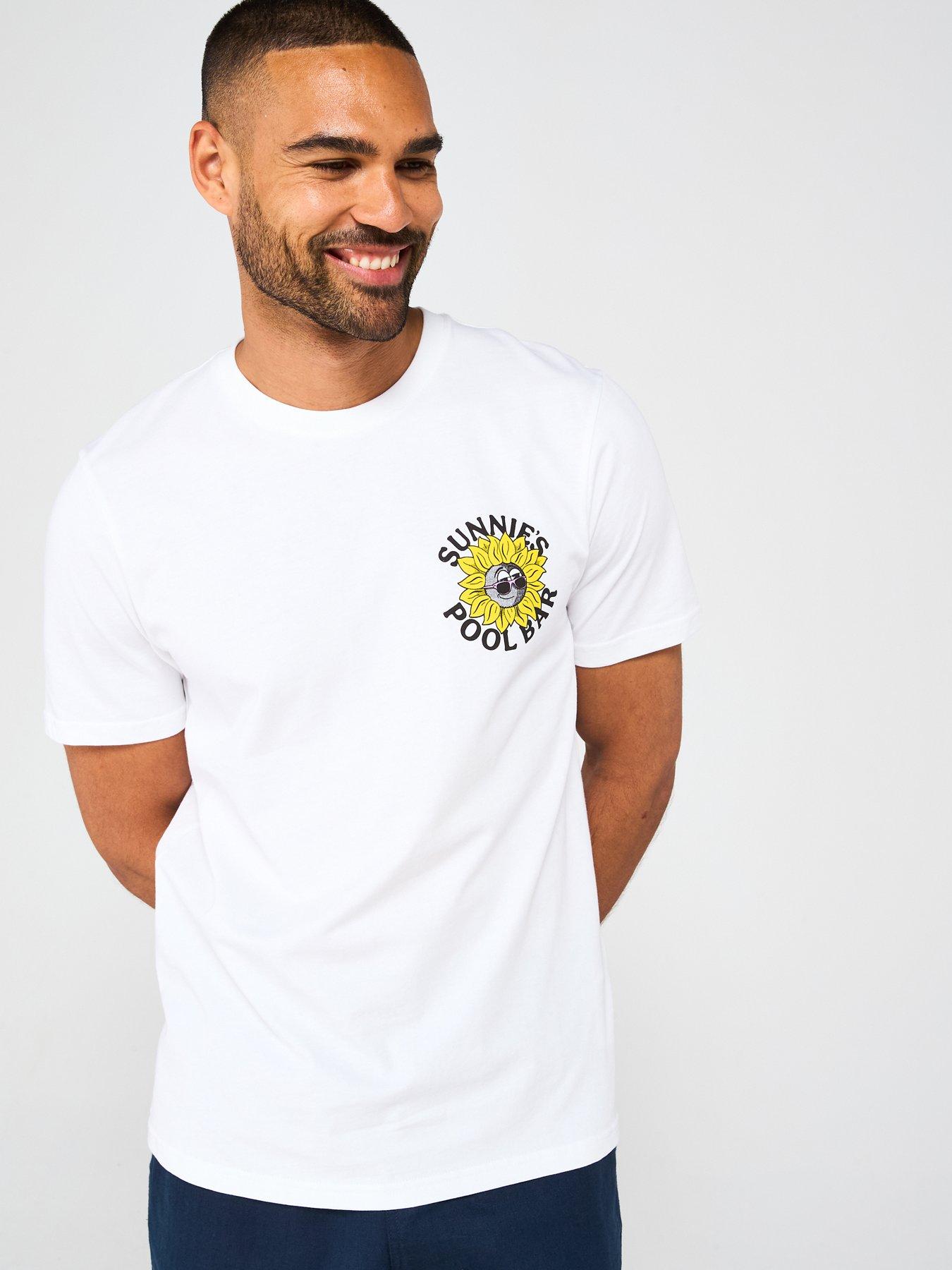 stillFront image of lyle-scott-sunnies-pool-bar-graphic-t-shirt-white