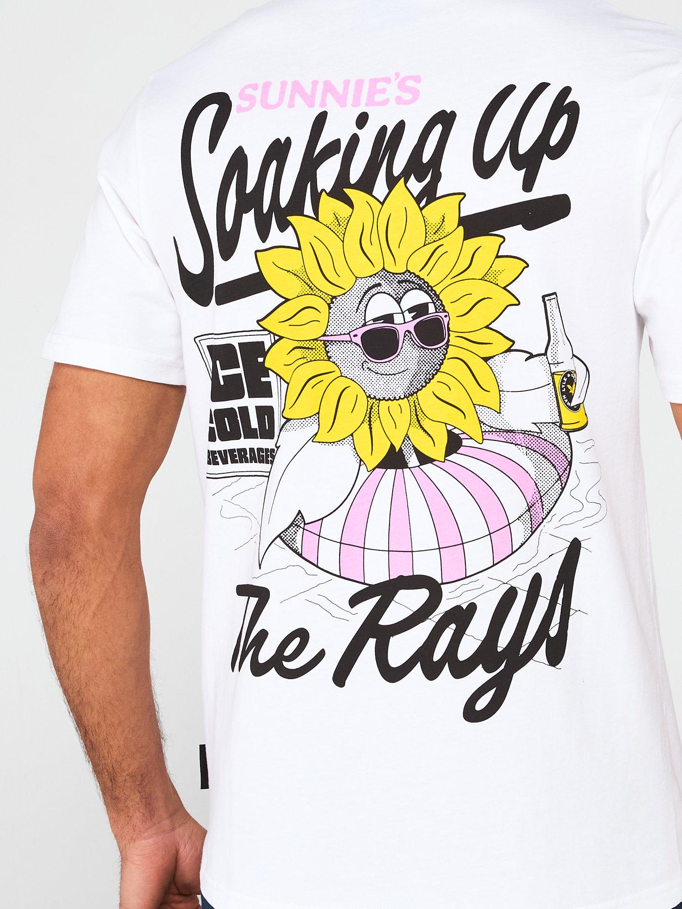  image of lyle-scott-sunnies-pool-bar-graphic-t-shirt-white
