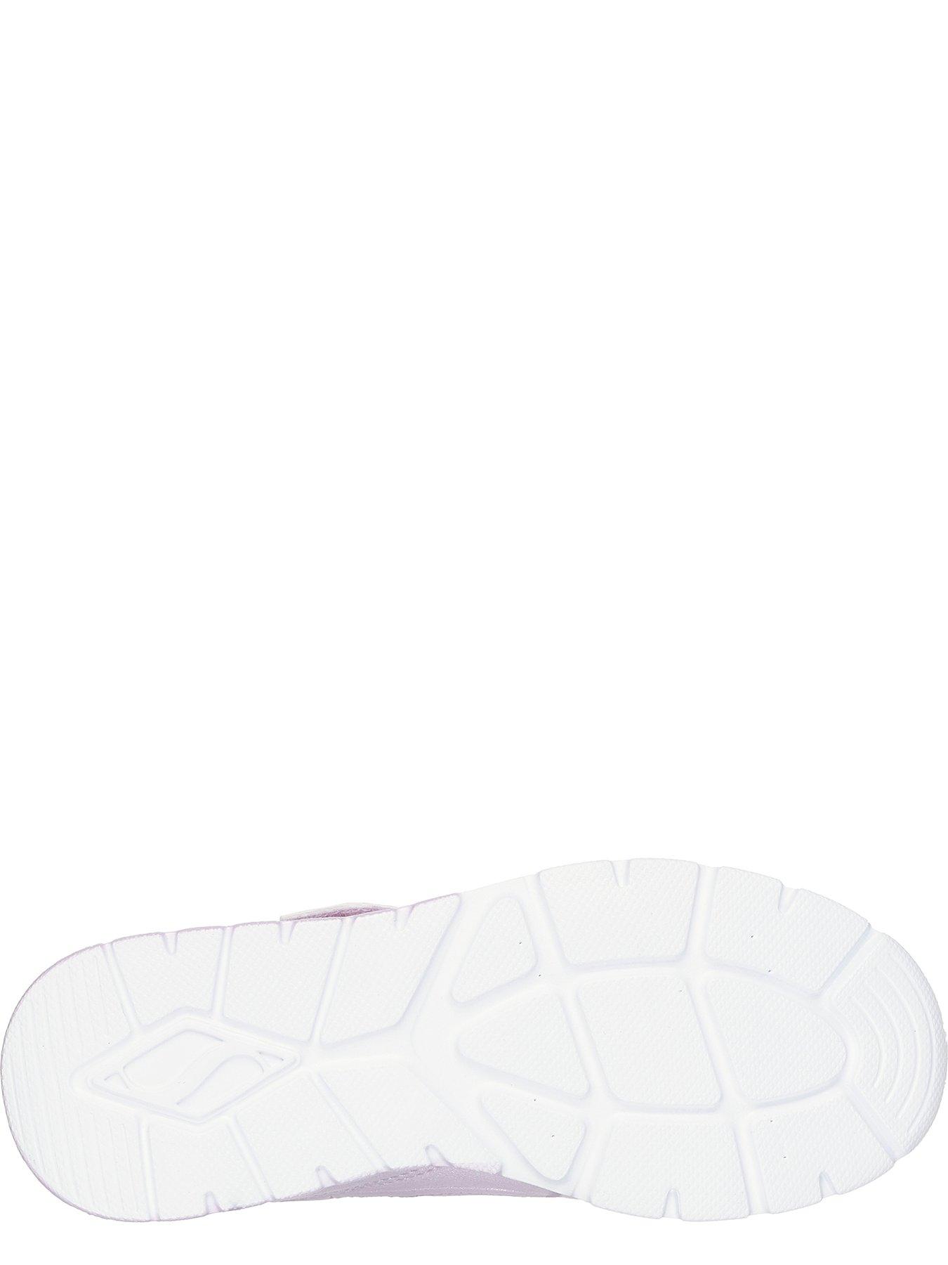 Image 4 of 5 of Skechers Gore &amp; Strap Shimmer Sneaker with Quarter Perforated Detail - Purple