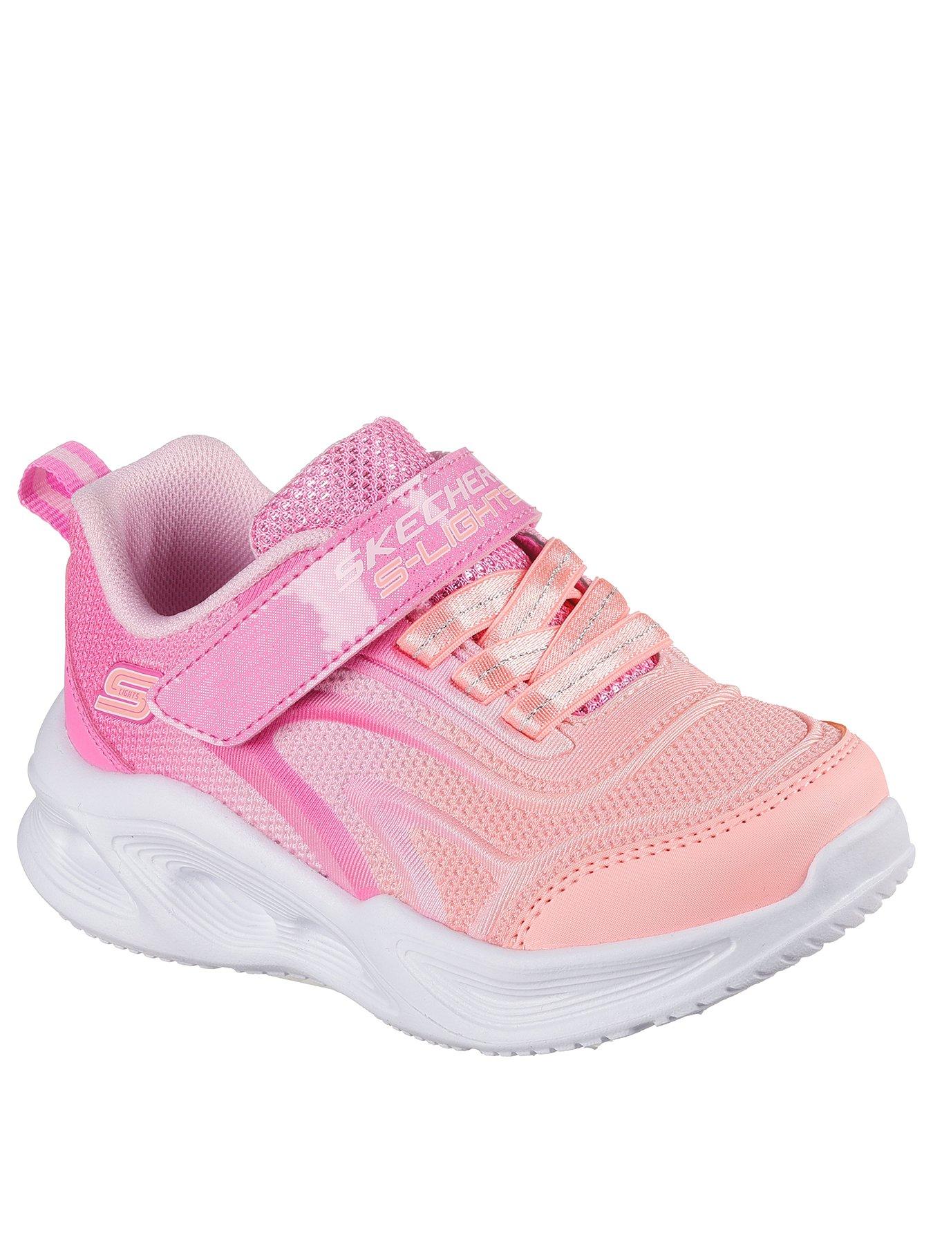 Image 2 of 5 of Skechers Lighted Gore & Strap Sneaker W/ Ombre Embossed Upper