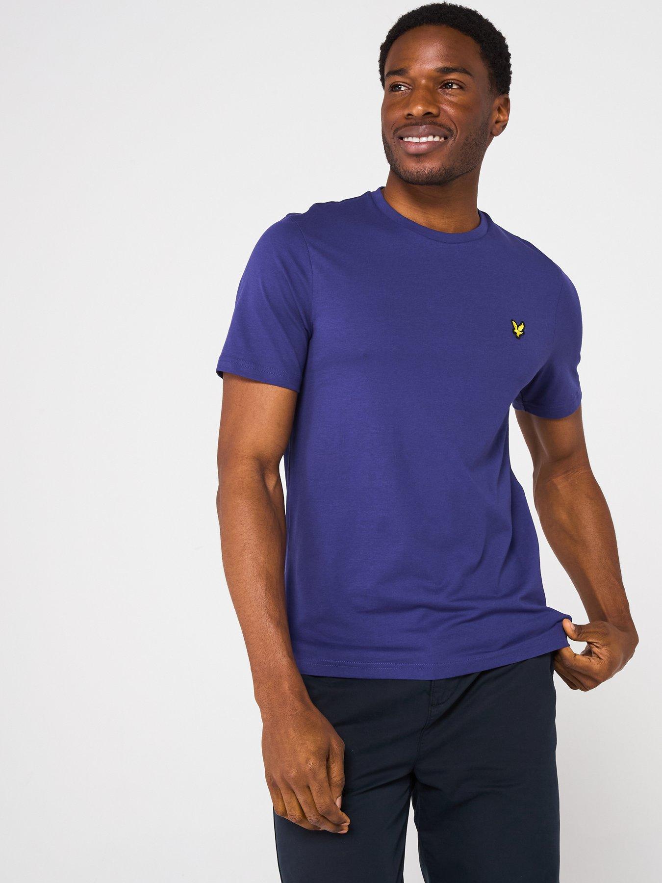  image of lyle-scott-plain-t-shirt-navy