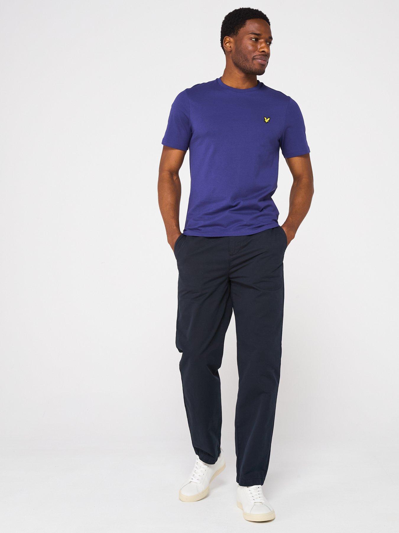  image of lyle-scott-plain-t-shirt-navy