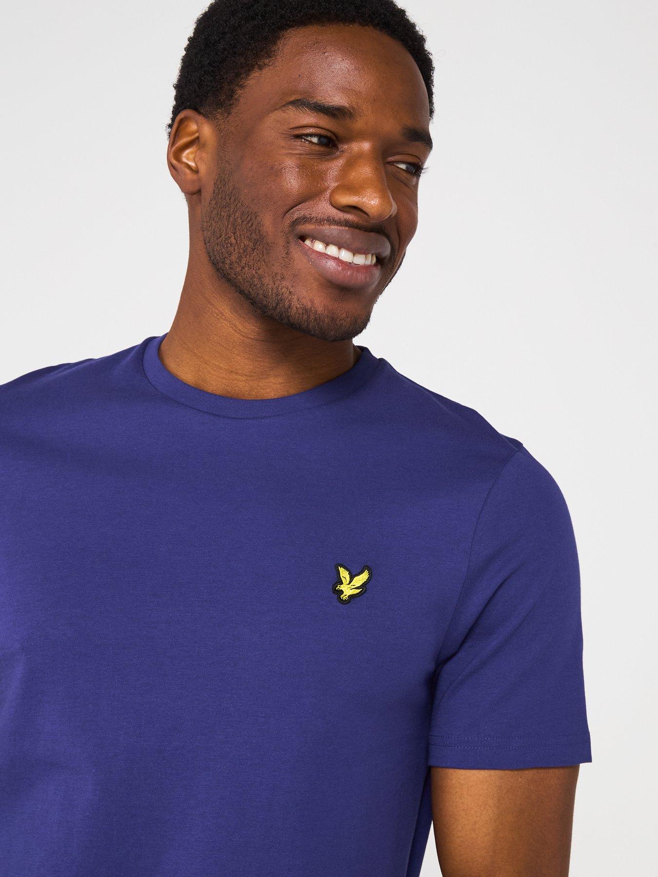 image of lyle-scott-plain-t-shirt-navy
