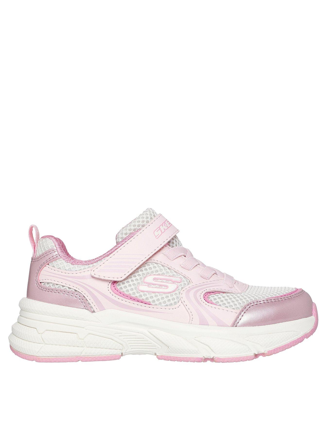 Skechers Gore And Strap Mesh Sneaker W/ Overlays W/ Bottom Plate