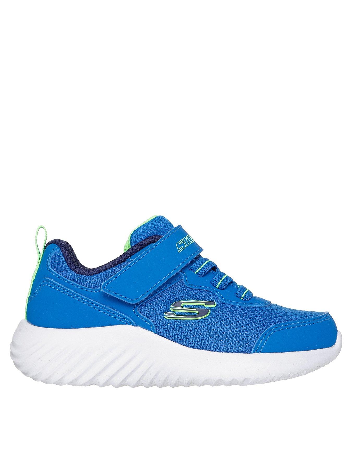 Image 1 of 5 of Skechers Lightweight Gore &amp; Strap Sneaker - Blue
