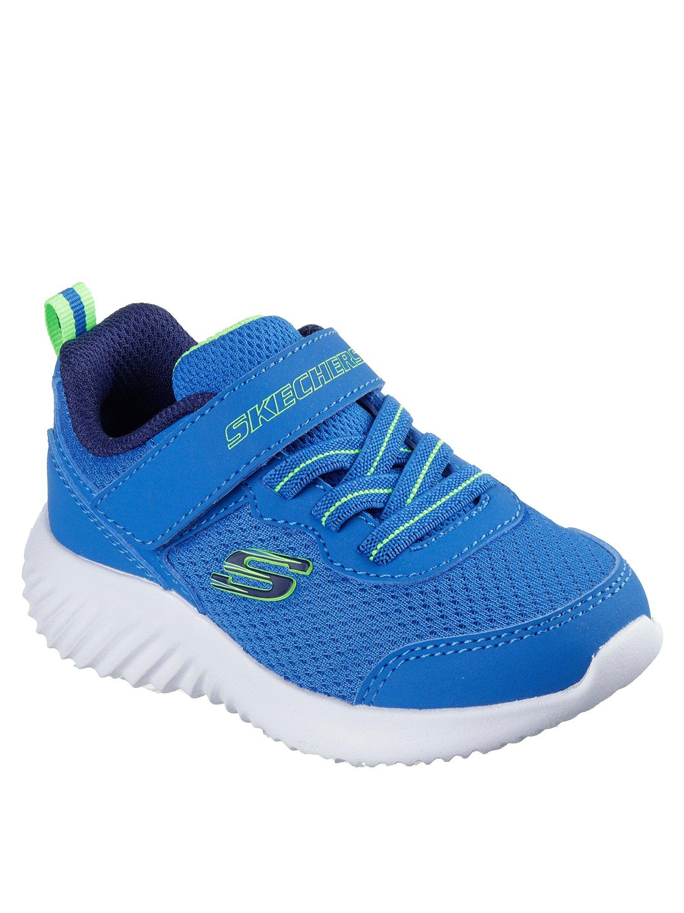 Image 2 of 5 of Skechers Lightweight Gore &amp; Strap Sneaker - Blue