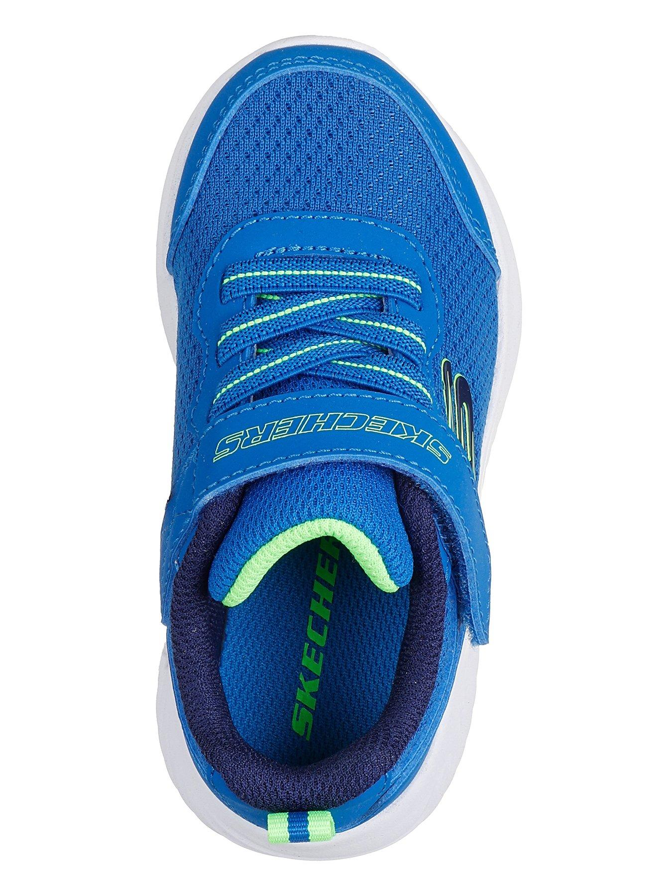 Image 3 of 5 of Skechers Lightweight Gore &amp; Strap Sneaker - Blue