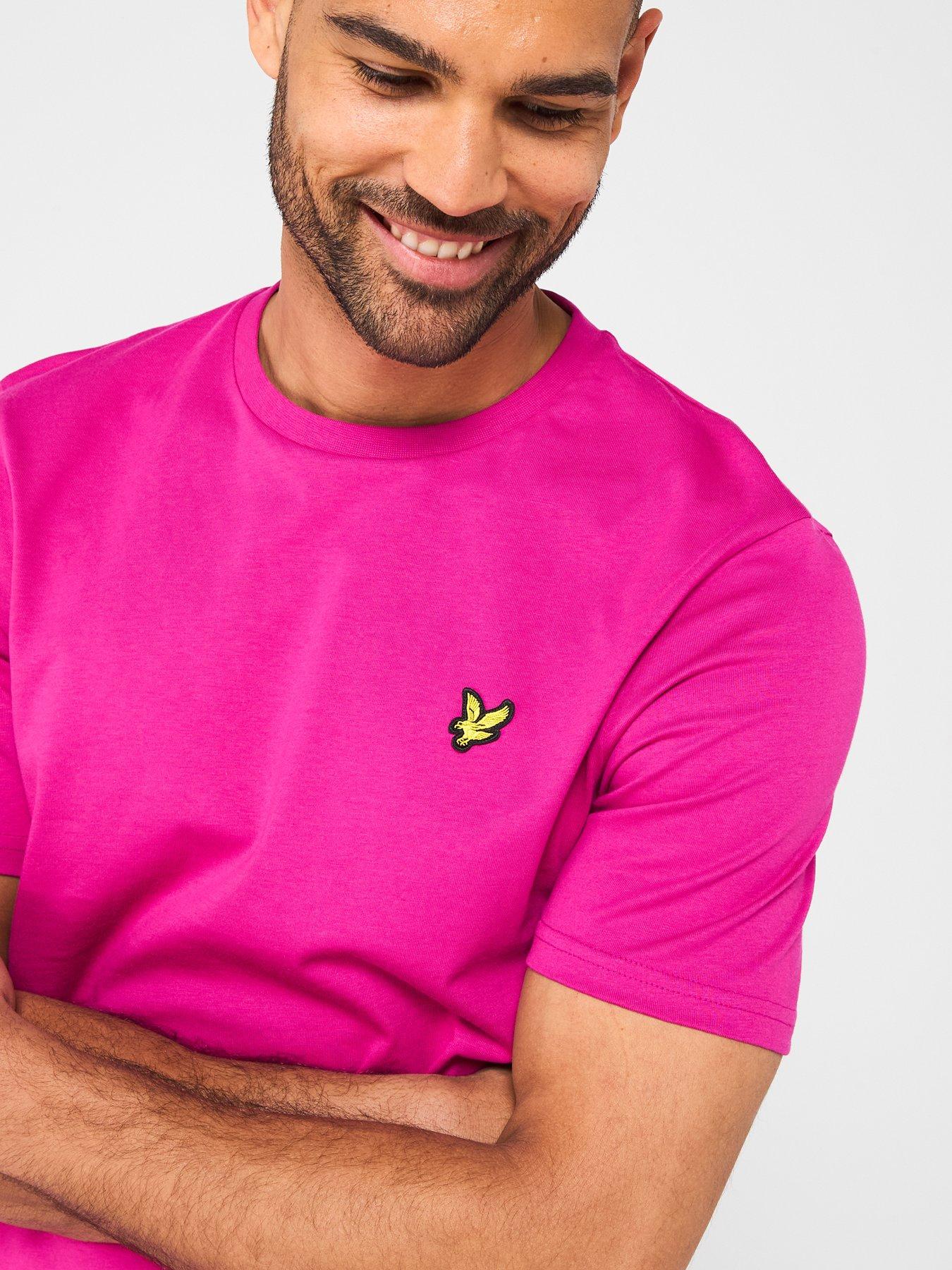  image of lyle-scott-plain-t-shirt-pink