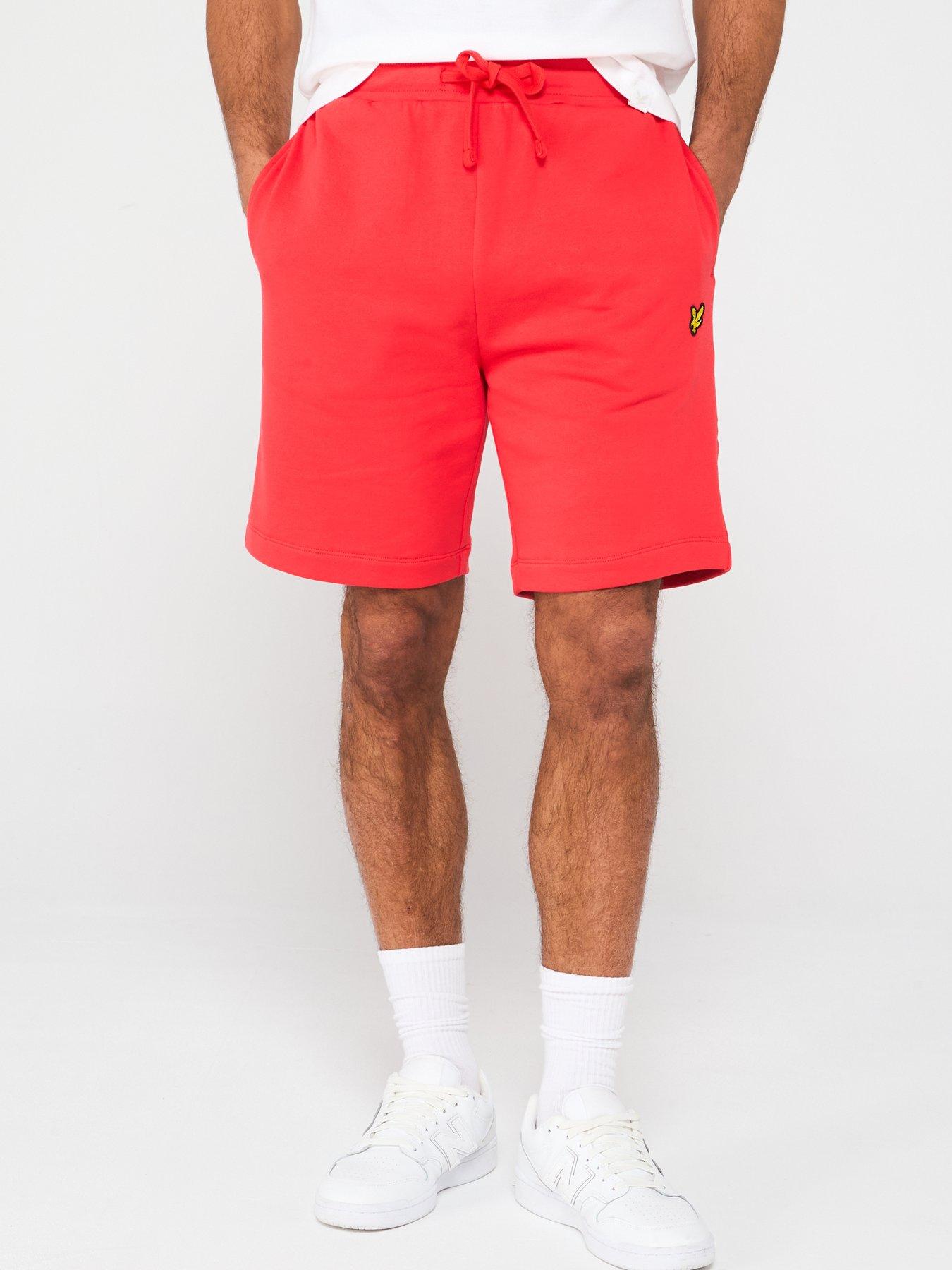 lyle-scott-sweat-shorts-red
