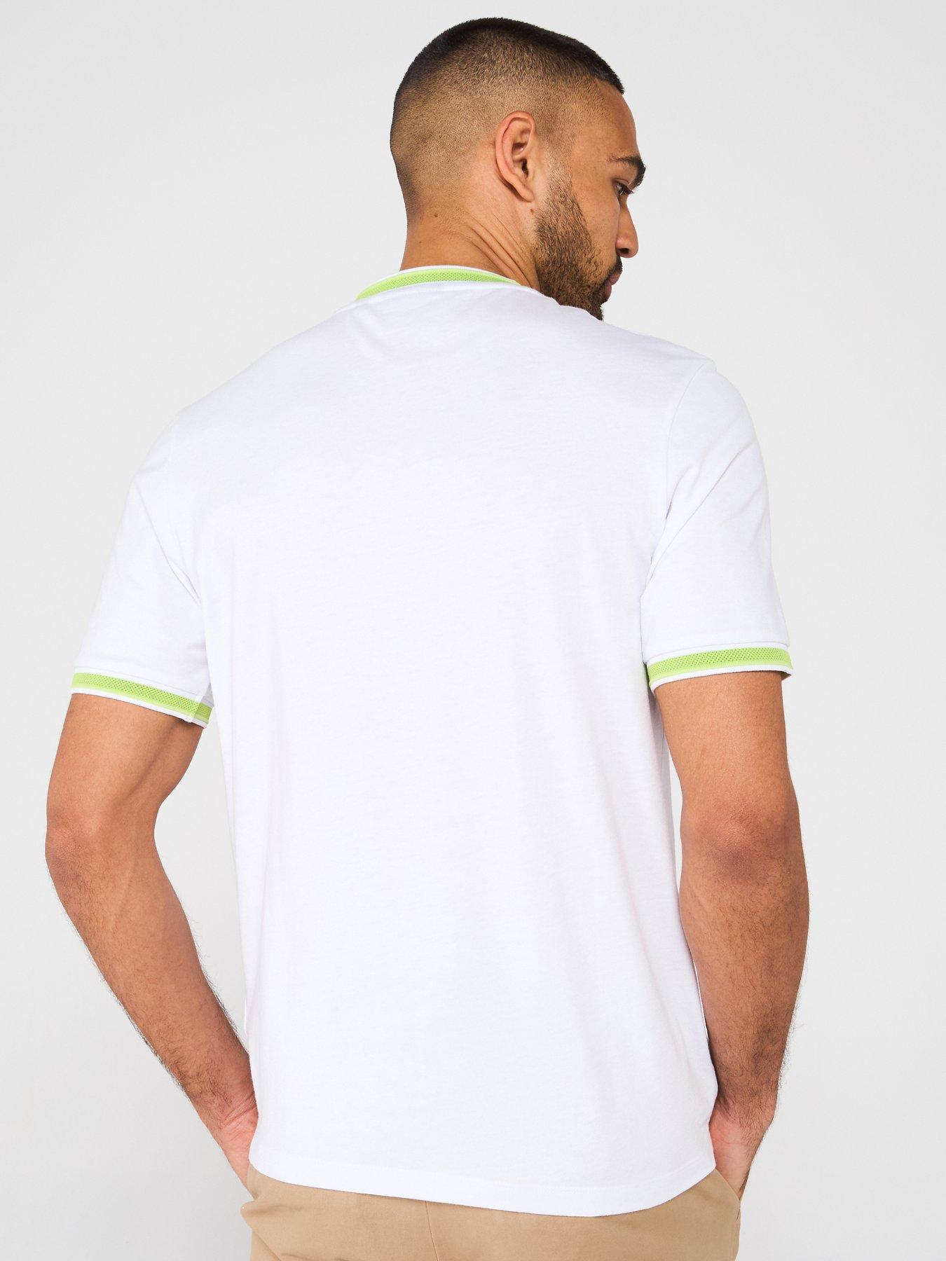  image of lyle-scott-multi-tipped-t-shirt-white