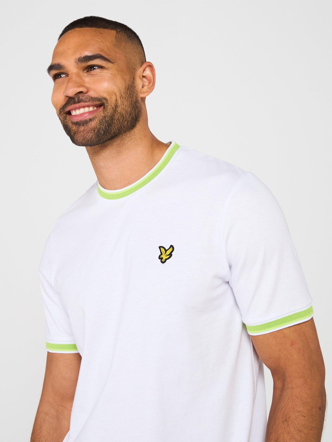  image of lyle-scott-multi-tipped-t-shirt-white
