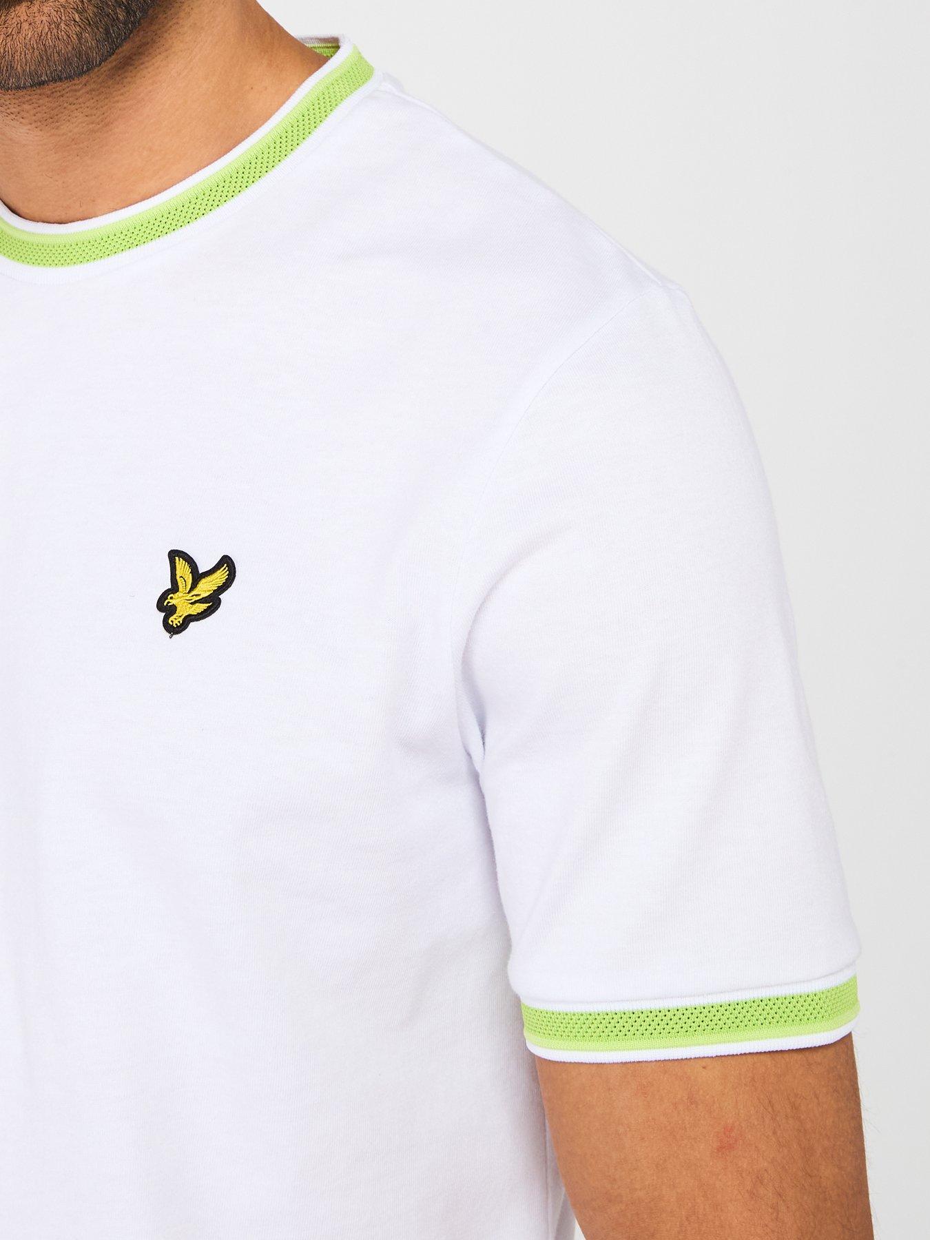  image of lyle-scott-multi-tipped-t-shirt-white