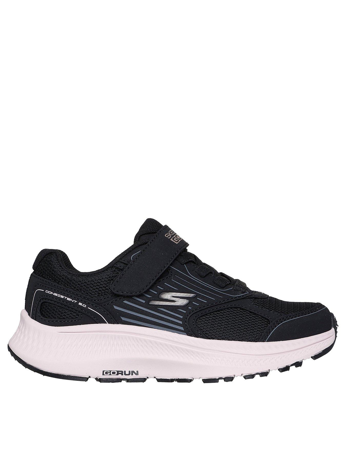 Image 1 of 5 of Skechers Gore And Strap Mesh Sneaker - Black