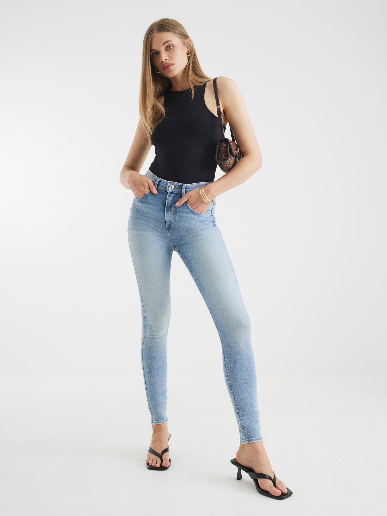 River Island Scooby Skinny Jeans - Light Denim