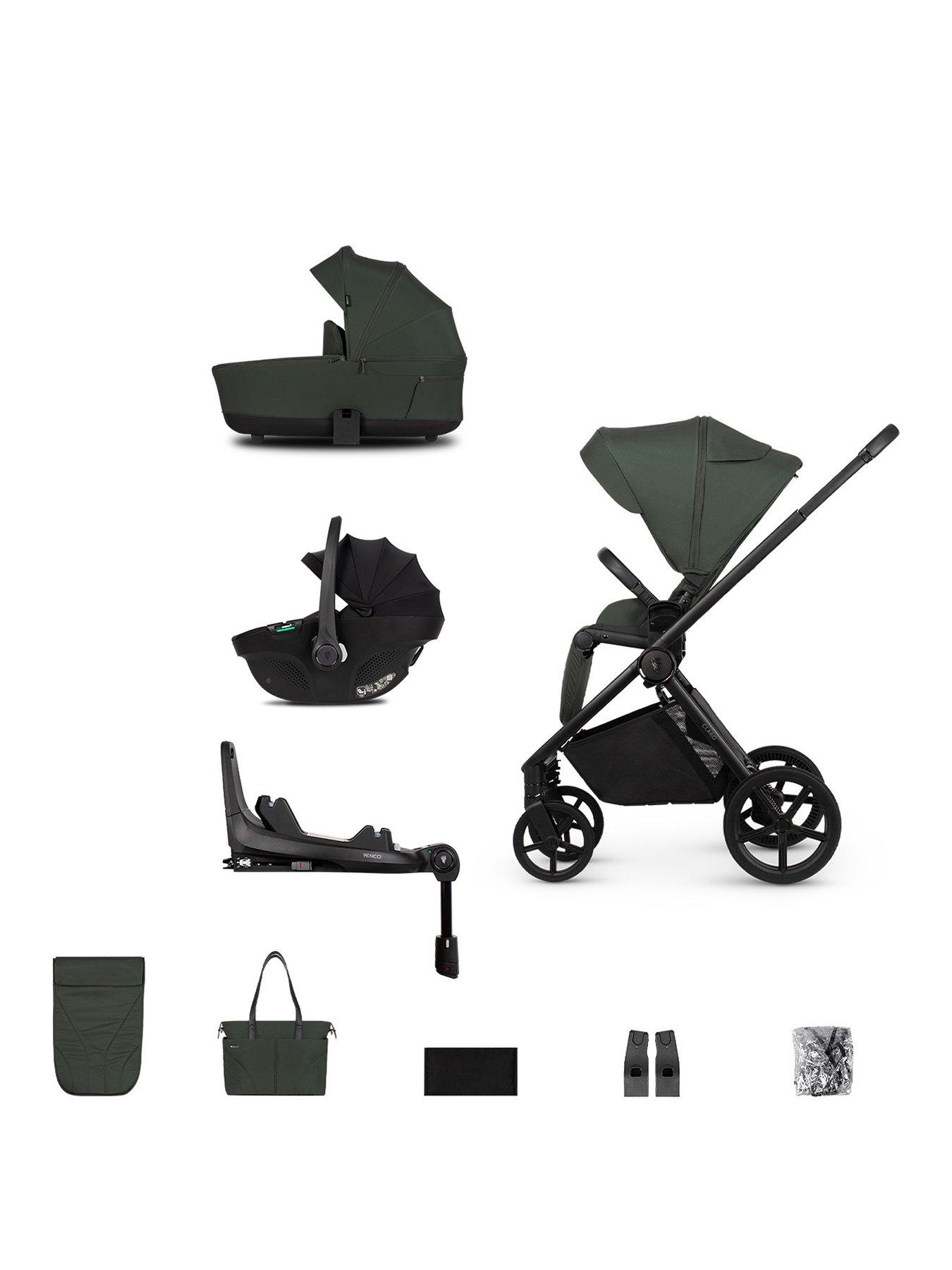 undefined Claro 3in1 Bundle plus Tiago Black Car Seat and 360 Base - Forest