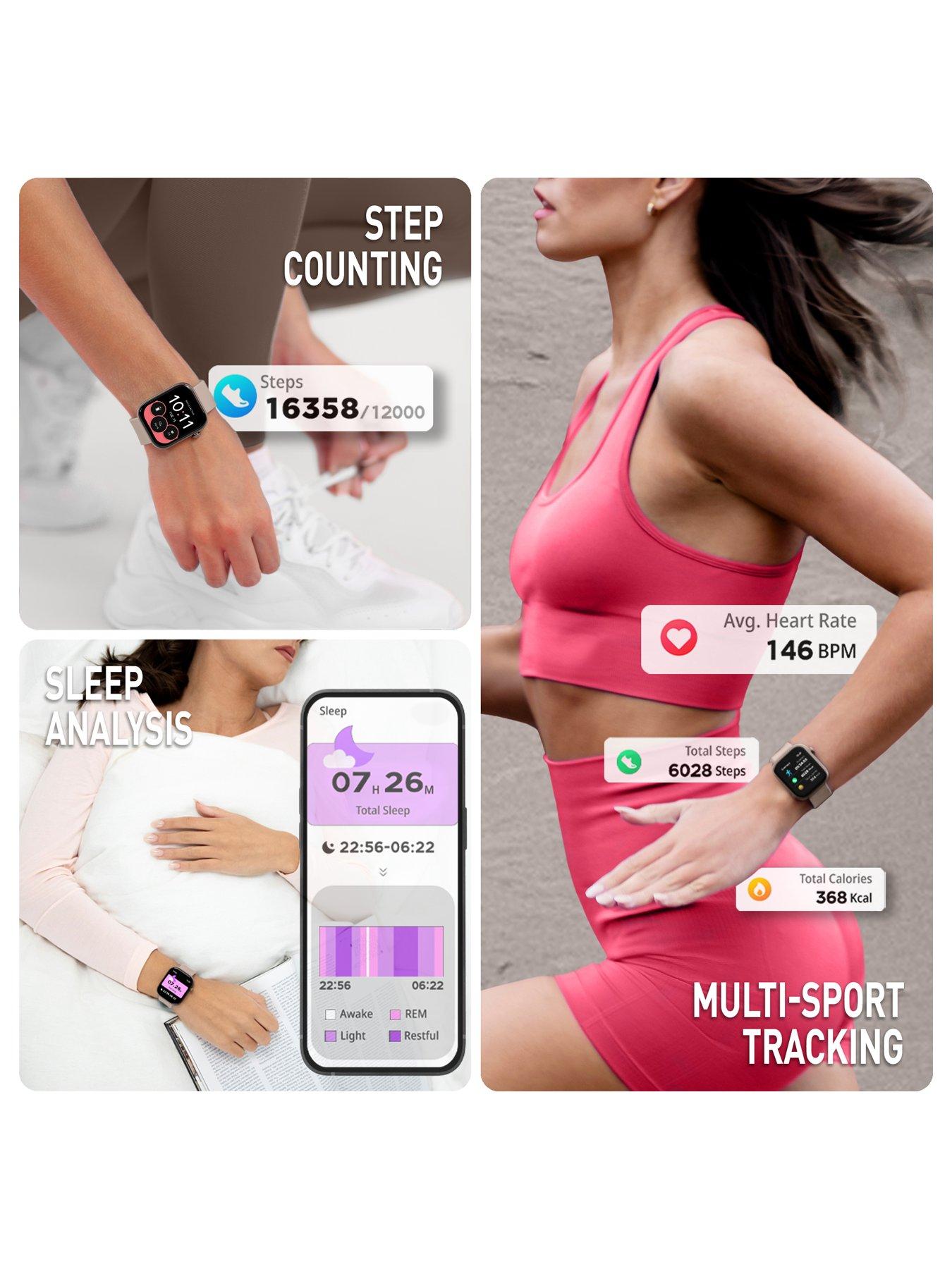  image of reflex-active-series-40-amoled-smart-aluminium-mink-strap-calling-watch
