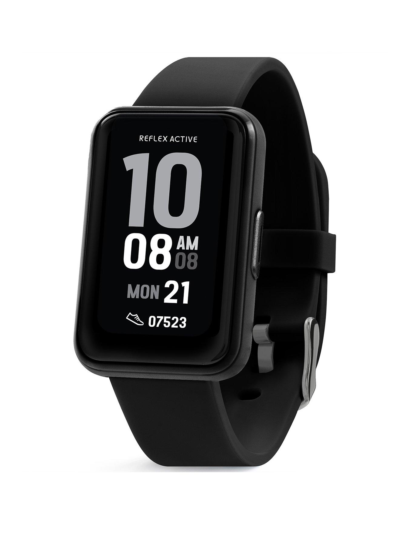 Reflex Active Series 49 Black Strap Smart Calling Watch