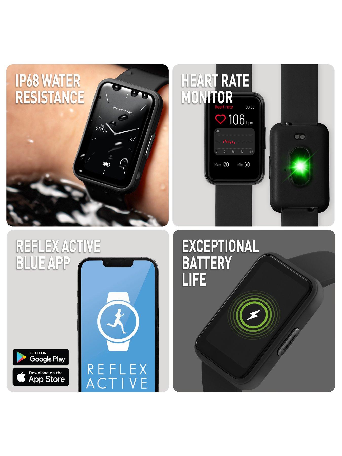 Image 2 of 6 of Reflex Active Series 49 Black Strap Smart Calling Watch