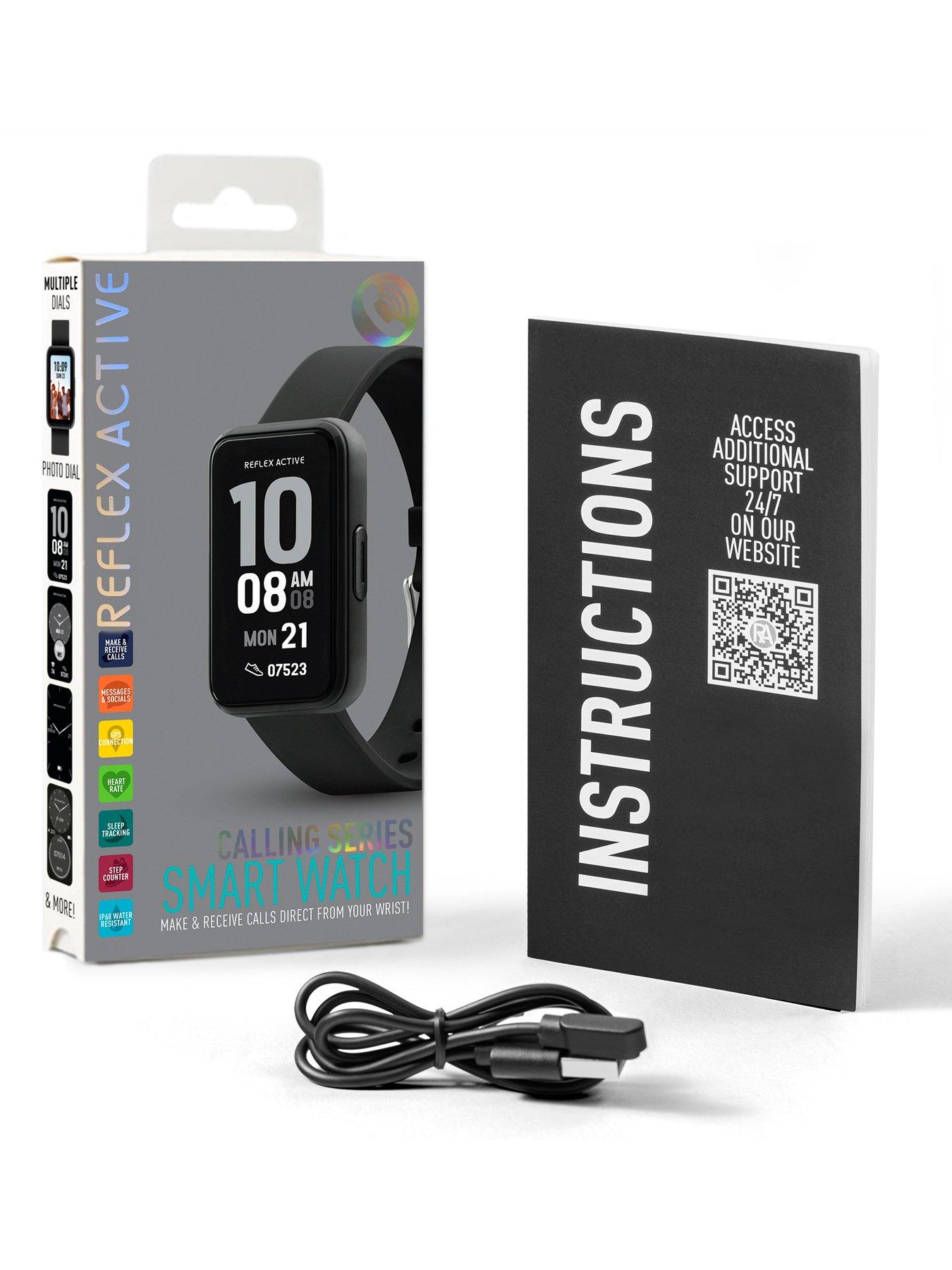 Image 5 of 6 of Reflex Active Series 49 Black Strap Smart Calling Watch